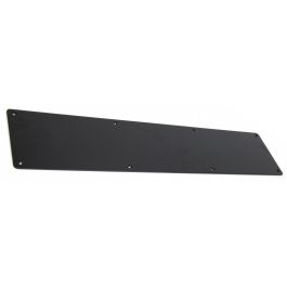 Matt Black Kick Plates & Door Protection Plates - 150mm High | G Johns