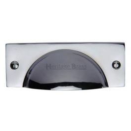 Rectangular Shape Cup Handle - 112mm Width - Face Fix - Polished Chrome ...