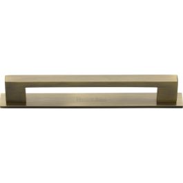 Slim Rectangular Shaped Cabinet Pull Handle with Backplate - Available ...