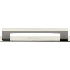 Slim Rectangular Shaped Cabinet Pull Handle with Backplate - Available ...