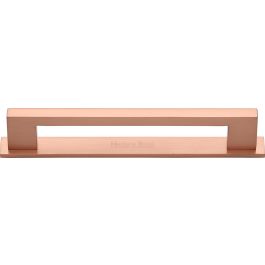 Slim Rectangular Shaped Cabinet Pull Handle with Backplate - Available ...