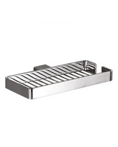 Lounge Range - Double Metal Soap Basket - Polished Chrome