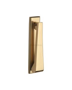 50851.1 - Slim Door Knocker - 165mm - Polished Brass Unlacquered - Each
