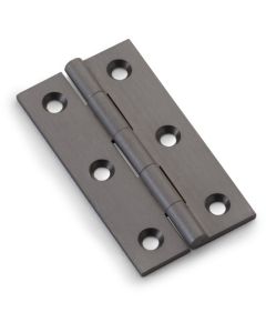 Small Cabinet Hinges - 64mm x 35mm - Dark Bronze - Pair