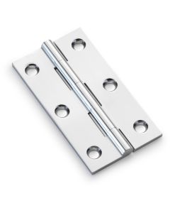Cabinet Hinges - 75mm x 41mm - Polished Chrome - Pair