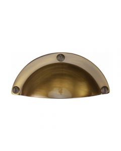 Half Moon Shape - Face Fix Cup Handle - Light Antique Brass
