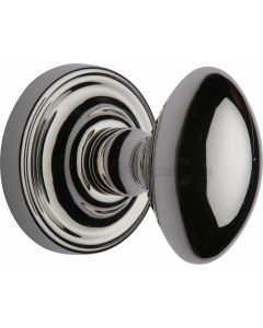 Chelsea Oval Mortice Knobs - Polished Nickel