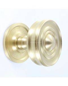 classic-design-mortice-knob-with-raised-front-concealed-fixed-rose-satin-brass
