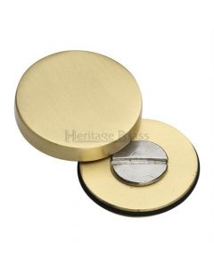 Cover Caps For Bolt Through Fixing Door Handles - Satin Brass