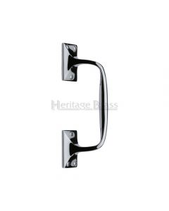 Cranked Pull Handle - Polished Chrome