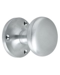 Mushroom Mortice Knob - Satin Chrome