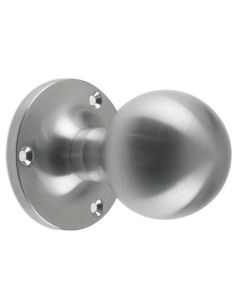 Ball Mortice Knob - Satin Chrome