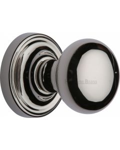 Hampstead Round Mortice Knobs - Polished Nickel