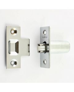 Adjustable Roller Ball Catch - Polished Chrome With Nylon Wheel