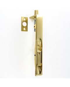 Lever Action Flush Bolt For Double Doors - Polished Brass