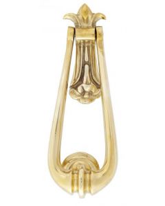 Loop Door Knocker - Polished Brass Unlacquered