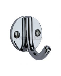 Modern Style Robe Hook - Polished Chrome