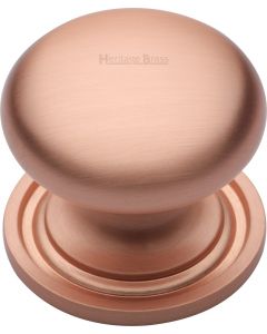 Mushroom Cupboard Knob - Satin Copper