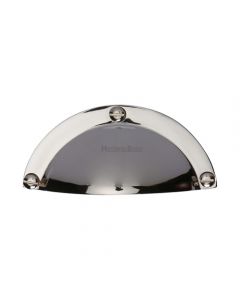 Half Moon Shape Face Fix Cup Handle - Polished Nickel