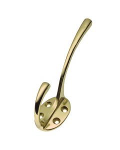 Hat & Coat Hook - Polished Brass