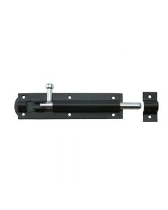Straight Tower Bolt - Matt Black / Galv