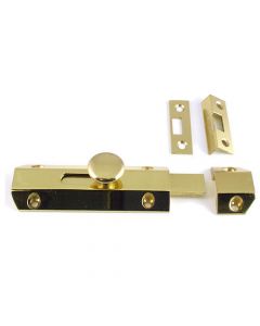 Surface Mounted Slide Bolts - Architectural Range - Polished Brass