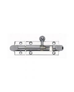 Bell Design Straight Patten Barrel Bolt - Polished Chrome