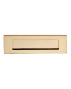 Plain Letter Plate - Polished Brass - 257mm x 80mm (10" x 3")