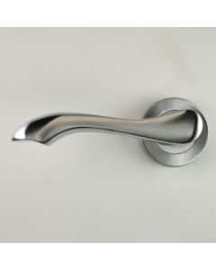 Gamma Door Handles - Satin Chrome