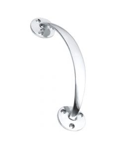 Bow Shape Face Fix Pull Handle - Polished Chrome