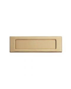 Plain Letter Plate 254mm x 76mm (10" x 3") - PVD Non Tarnish Stainless Brass