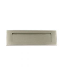 Plain Letter Plate 257mm x 80mm (10" x 3") - Satin Chrome