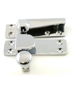 Straight Arm Pattern Sash Window Fastener - Polished Chrome