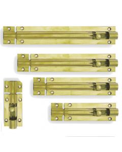 Straight Barrel Bolt - Polished Brass