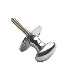 Oval Thumb Turn For Security Rack Bolts - Polished Chrome