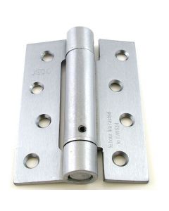 Self Closing Spring Loaded Hinges - 102mm x 76mm- Satin Chrome