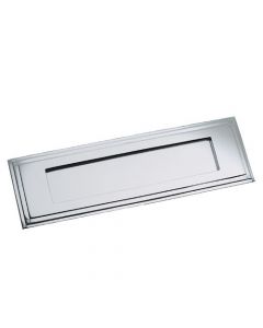 Art Deco Style Stepped Letter Plate - Polished Chrome