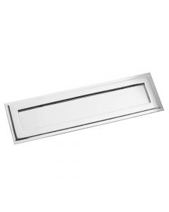 High Quality Art Deco Style Stepped Letter Plate - Polished Chrome