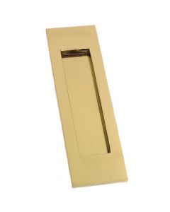 Vertical Fitting Letter Plate - Polished Brass