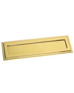 High Quality Art Deco Style Stepped Letter Plate - Polished Brass