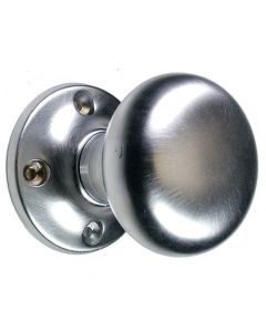 Unsprung Hollow Traditional Mortice Knob - Satin Chrome