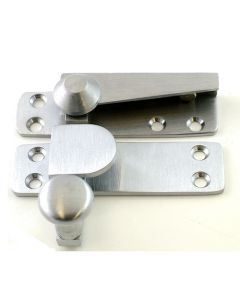 Architectural Quality Straight Arm Sash Window Fastener - Satin Chrome