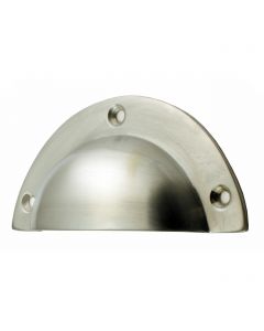 Half Moon Shaped Cup Handle - Brushed Satin Chrome