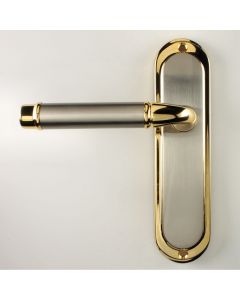 Saturn Lever Suite - Dual Finish - Satin Nickel & Gold