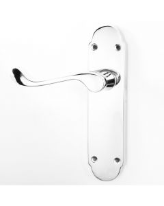 Milton Door Handle Suite - Polished Chrome