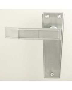 Art Deco Lever Suite - Satin Chrome