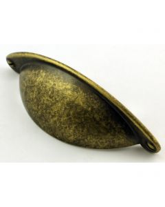 Classic Design Half Moon Shape Cup Handle - Antique Distressed Brass