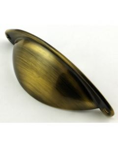 Classic Design Half Moon Shape Cup Handle - Antique Burnished Brass