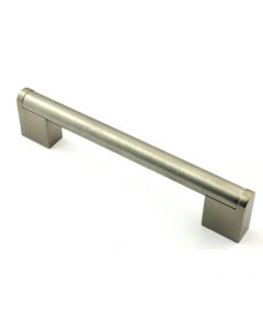 Contemporary Bar Style Cabinet Handle - Available In 8 Lengths - Satin Nickel