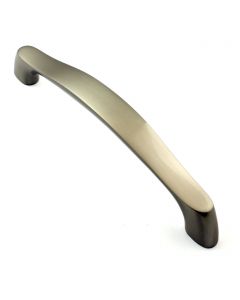 Chunky Arched Grip D Shape Cabinet Handle - 2 Sizes - Brushed Satin Nickel Finish